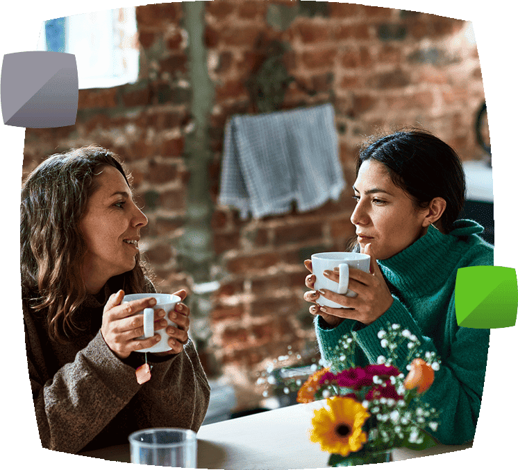 women having coffee