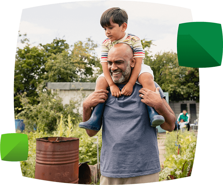 Grandparent with grandchild